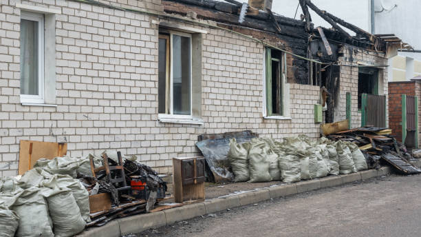 Professional Fire Damage Removal technician working in Montgomery, MN